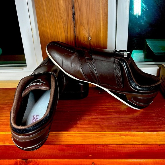 Lacoste Sport shoes for men brown color size 11.5”. Inches - Picture 6 of 12